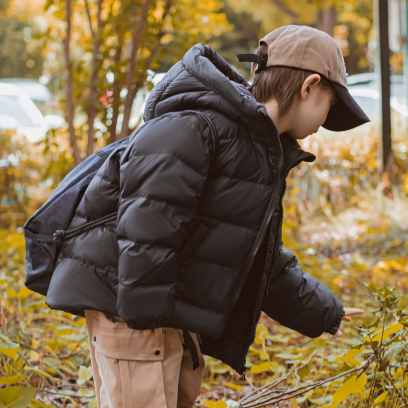 巴拉巴拉恩儿童羽绒服轻薄款2023新款韩版男孩中大童冬季女童童羽