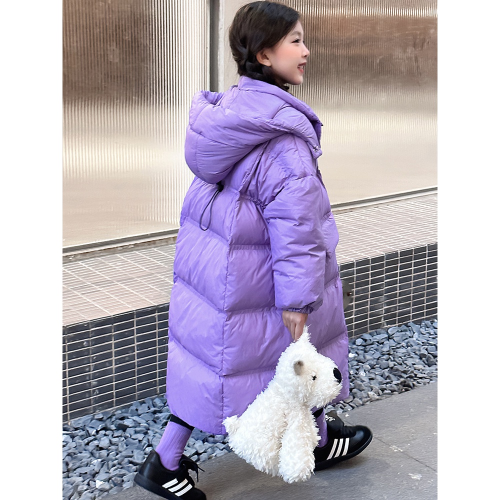 巴拉巴拉恩大长款韩国儿童加厚冬季新款男女童宝宝过膝棉衣保保暖