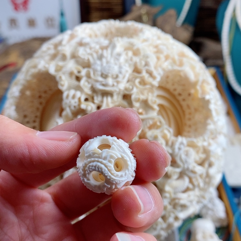 【闪购商品】白玉菩提吊坠来*下猛犸牙