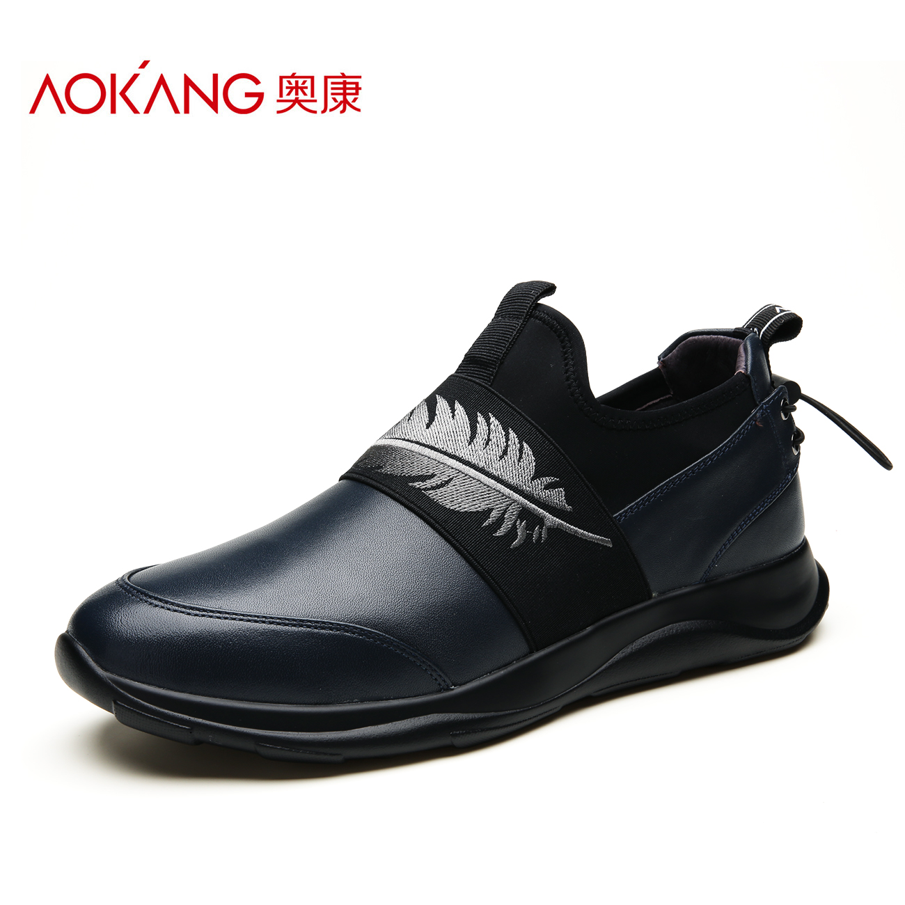 奥康正品潮流德比潮鞋男士男款皮鞋运动鞋透气男士商务皮鞋