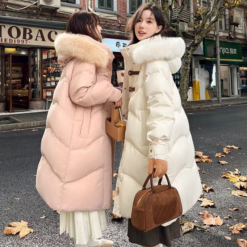 冬季羽绒服女2023新款小个子上档次年轻漂亮时尚洋气爆款修身长款