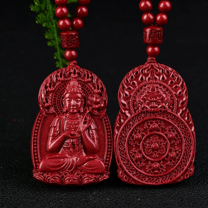 含辰砂工艺品高含量朱砂紫金砂本命守护吊坠十二生肖火焰款貔貅