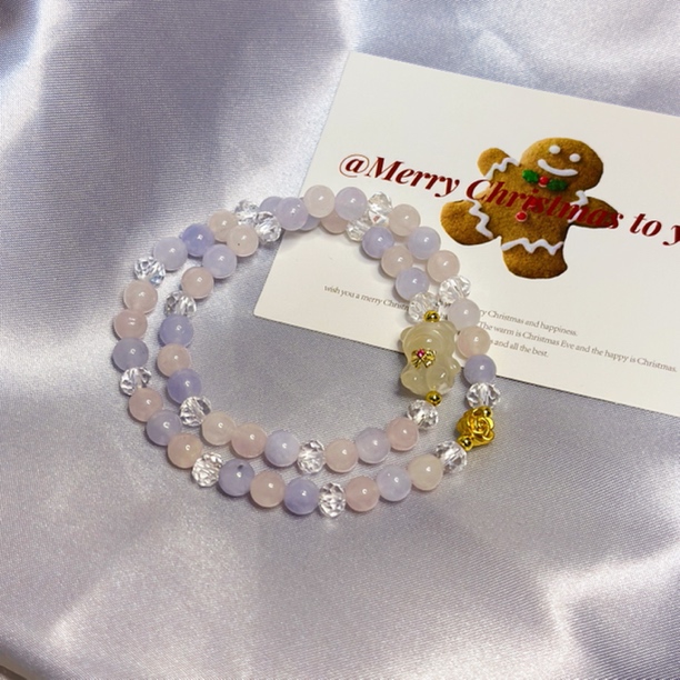 摩根石糖果小熊多圈手链