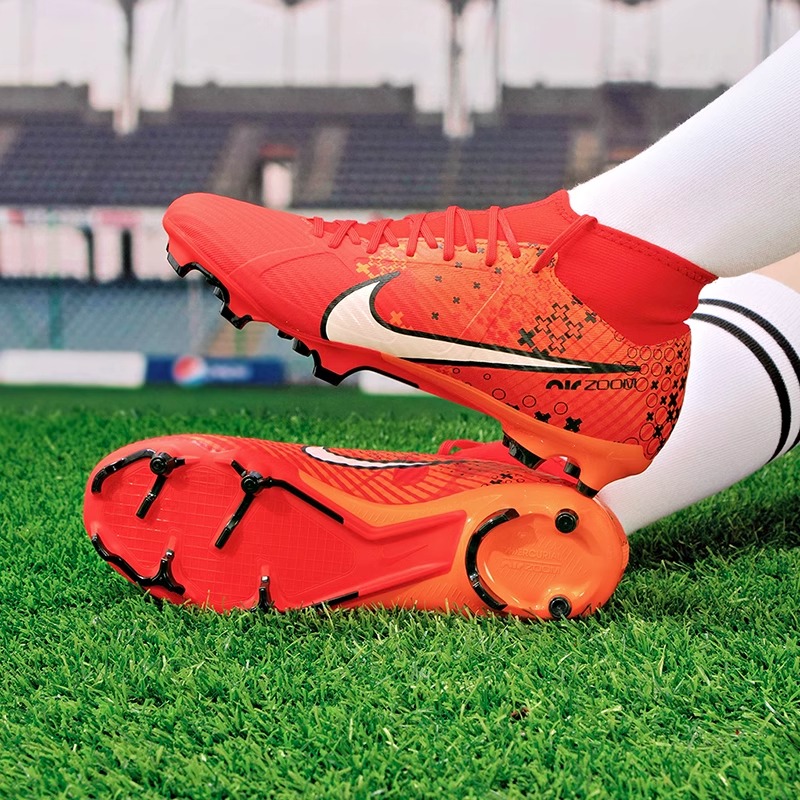 Nike耐克正品男鞋新款Superfly 9 FG/MG中端混钉人草训练足球鞋