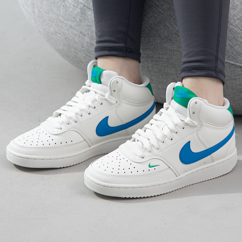 Nike耐克正品女鞋2023秋季新款中帮板鞋休闲鞋白色运动鞋CD5436