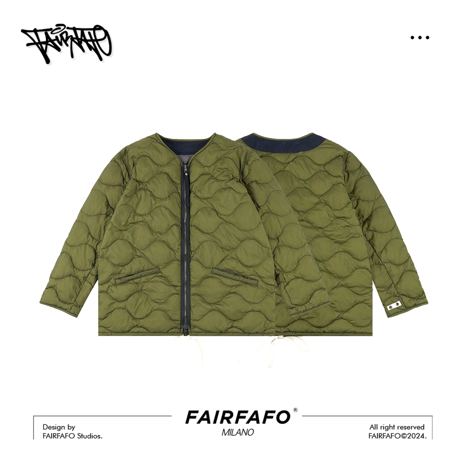 FAIRFAFO林肉肉【日系复古外套】WTCL48201白鸭绒保暖羽绒服时尚