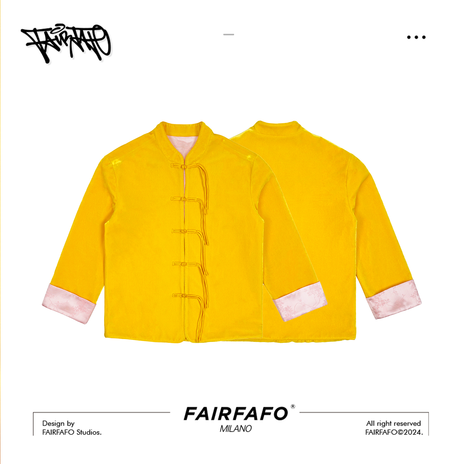 FAIRFAFO林肉肉 贵族感绒面国风网红提花新中式早秋外套LG24WT010