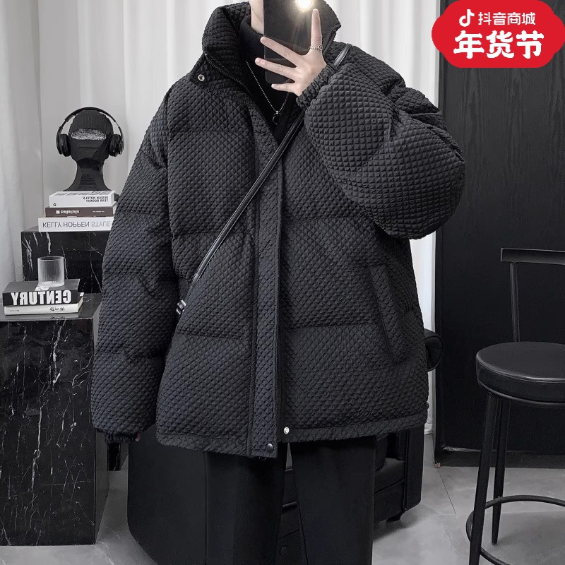 冬款男款保暖棉袄感冬装棉服外套男冬季棉衣男小众情侣加厚宽松