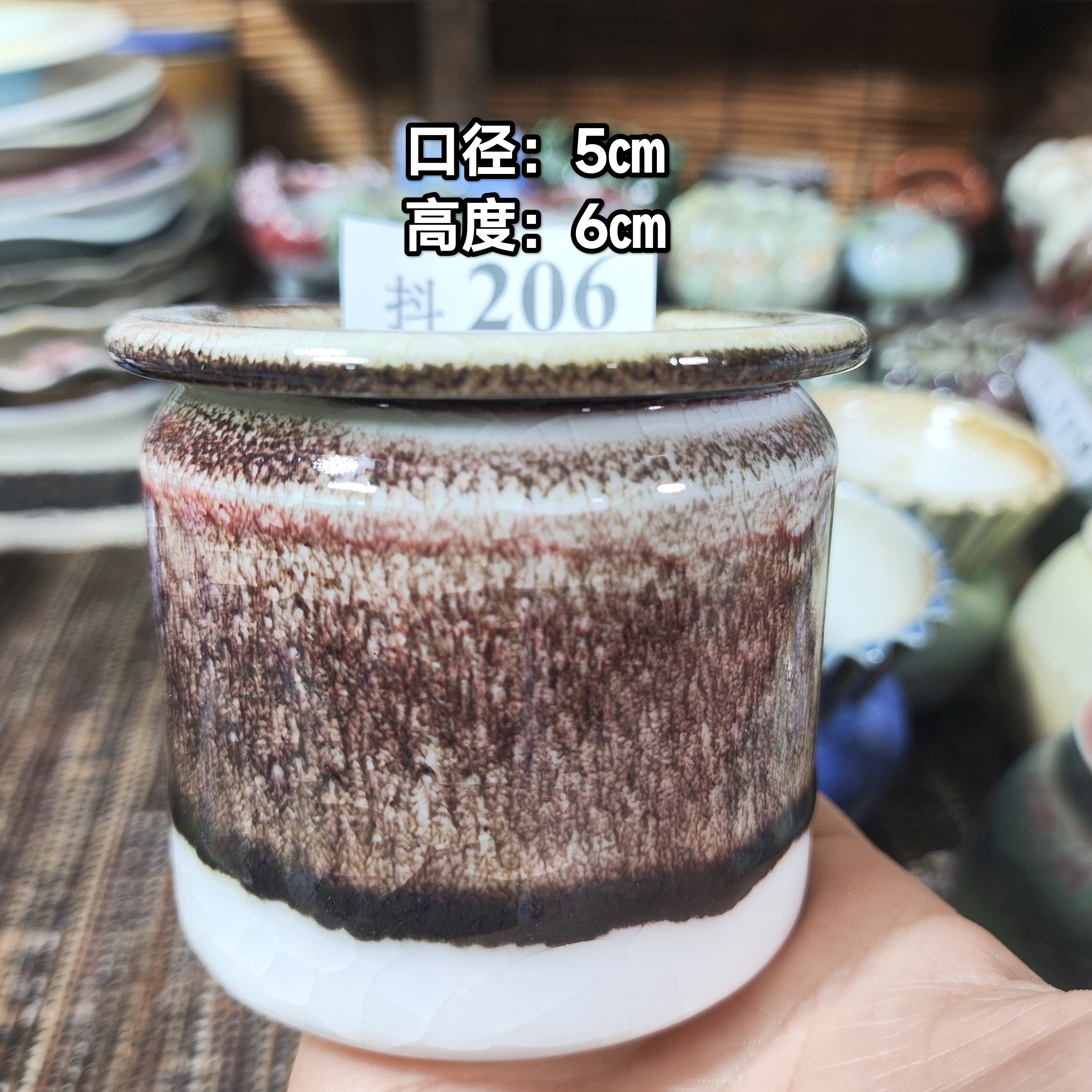 手工创意多肉花盆摆件迷你多肉花盆景德镇纯手工制做