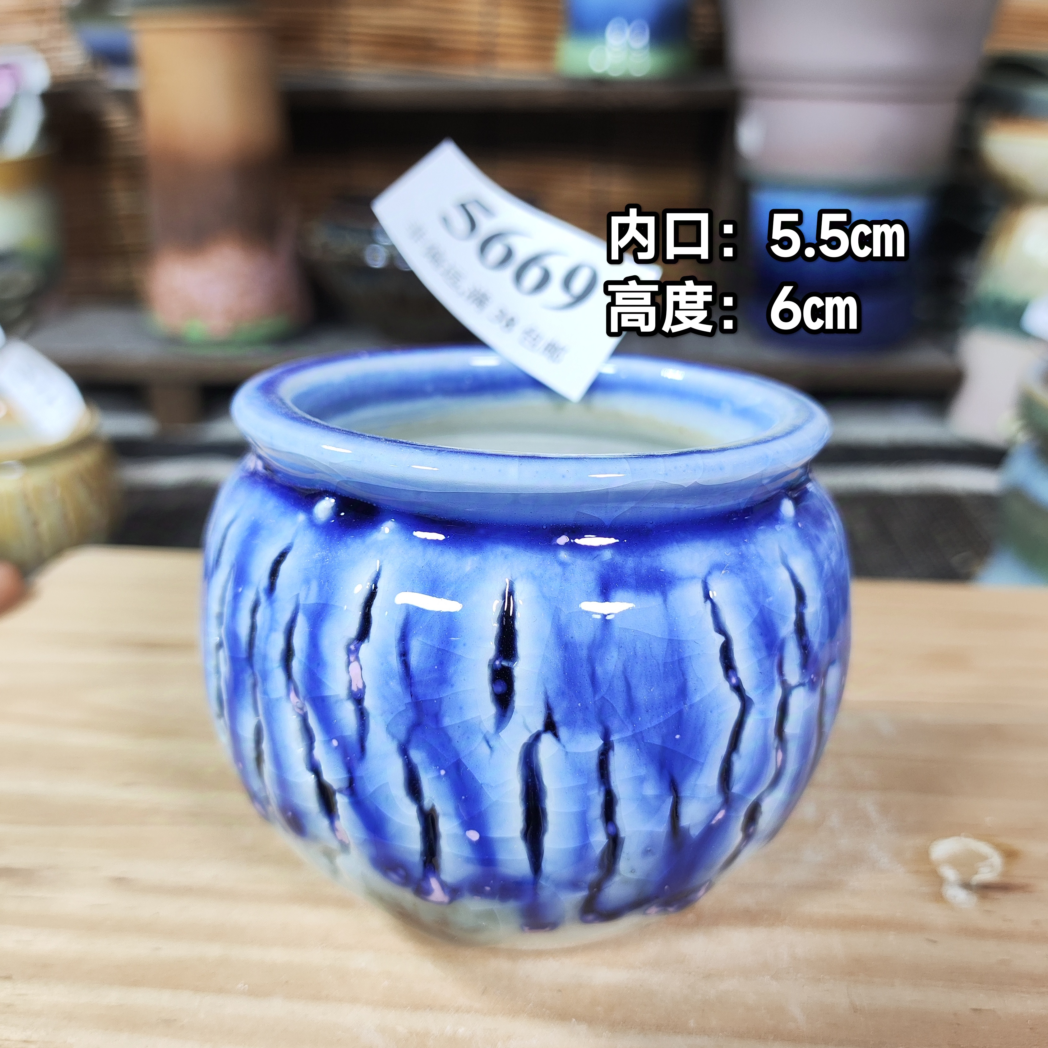 手工创意多肉花盆摆件迷你多肉花盆景德镇纯手工制做