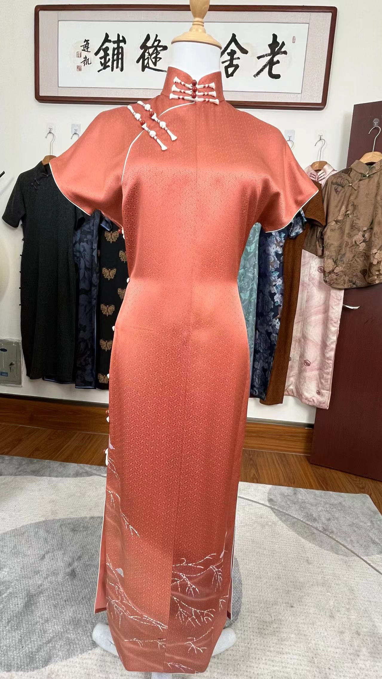 经典旗袍正绢QP—24763