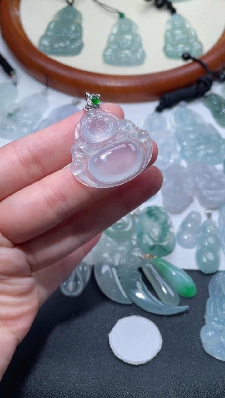 【闪购商品】翡翠颈饰未镶嵌佛公买断不退不换