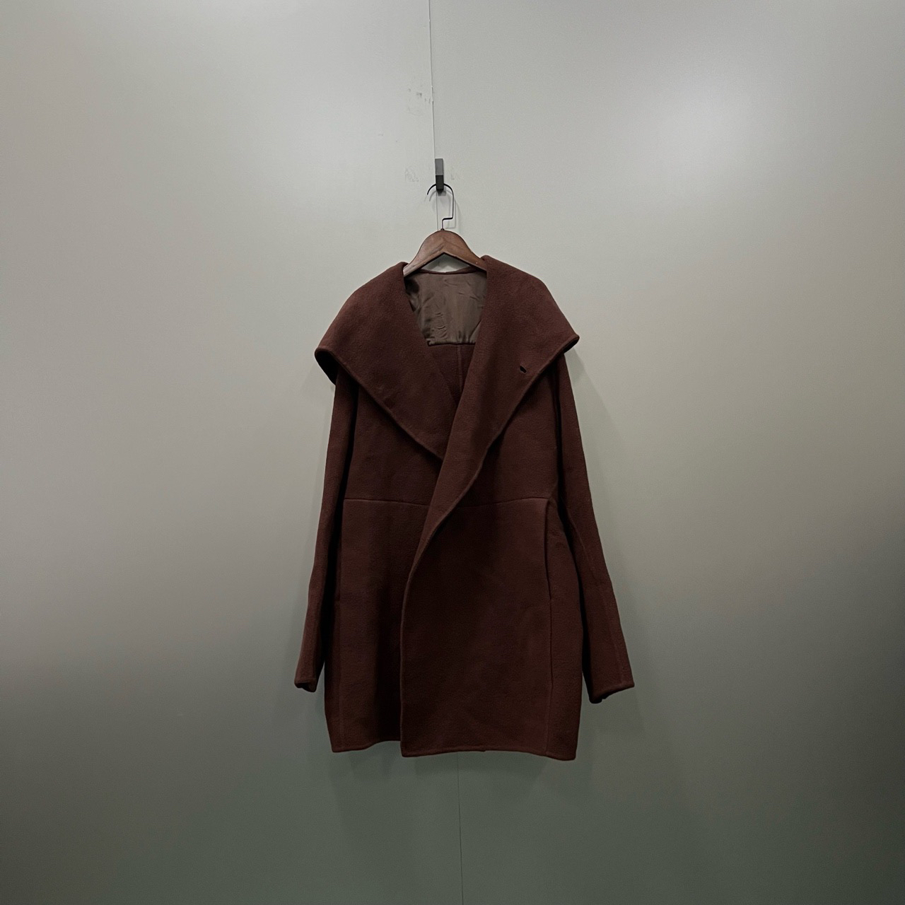 (jpy) 113 Rick Owens RO 红棕色大衣 50码/95新/公价12000/无配