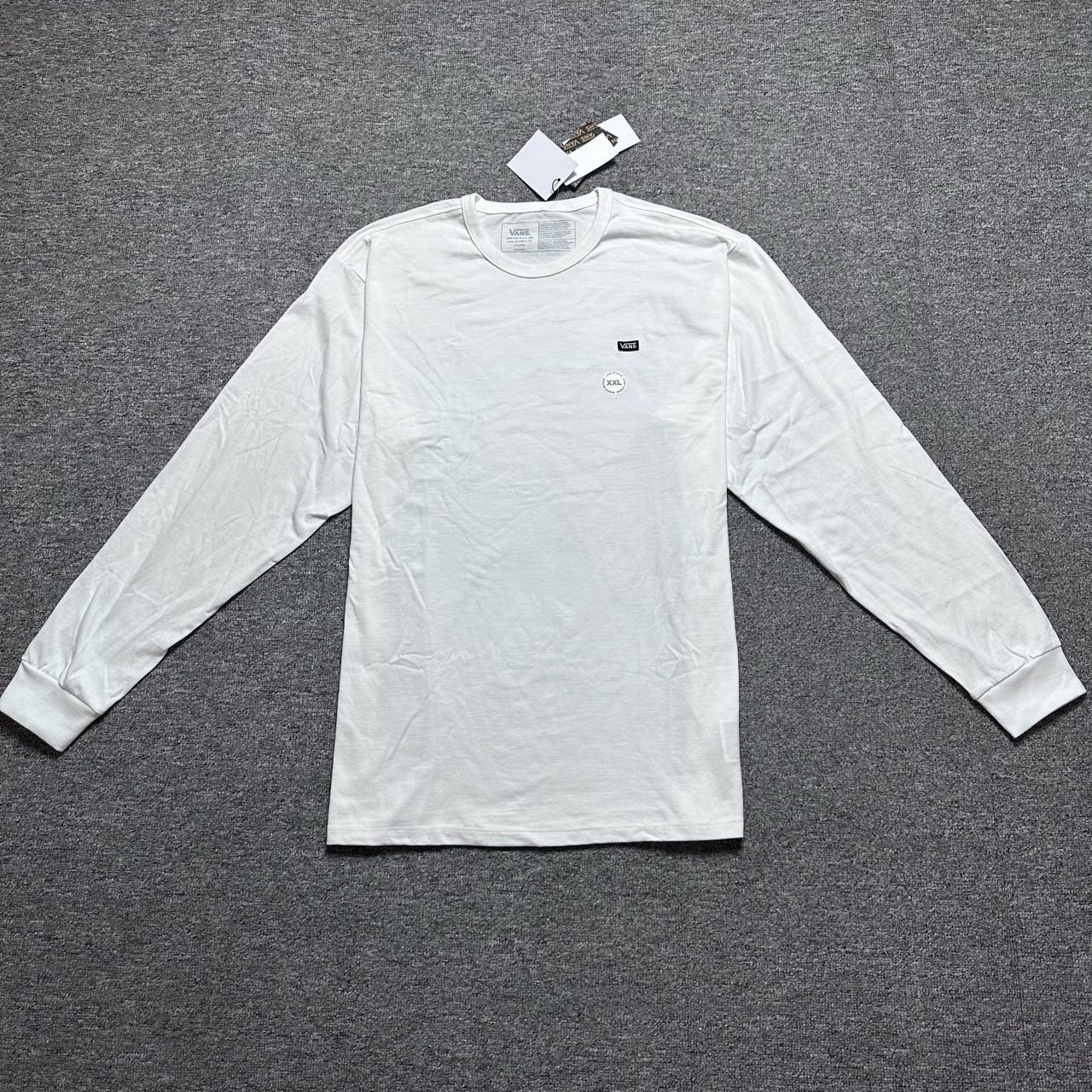 XXL vans 纯色长袖衬衫 白色 DYMWHT