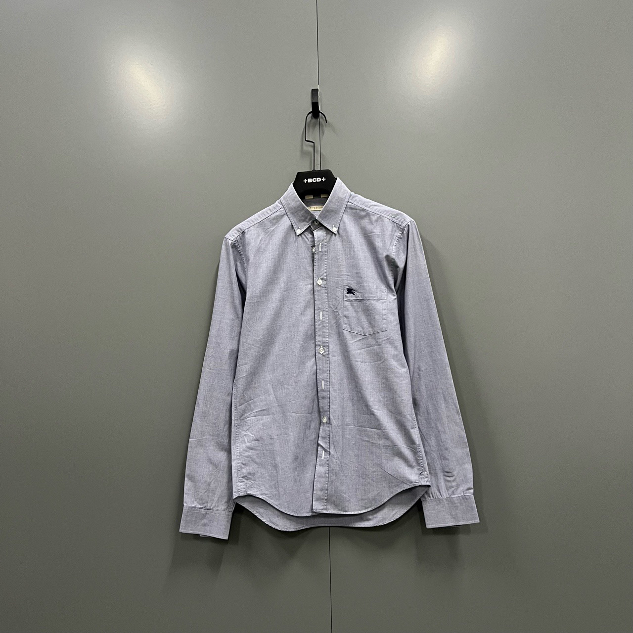 (jp) 一口价 Burberry 巴宝莉 灰蓝骑士刺绣logo衬衫 S码/全新/公