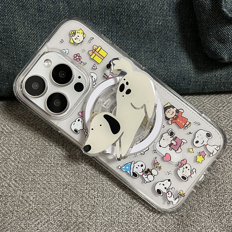 可爱蜡笔小新磁吸支架苹果15手机壳iphone14女新78款13套11/x/xsm