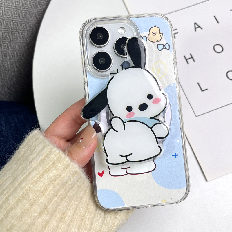 翘屁股帕恰狗磁吸支架适用于苹果11手机壳iphone13保护套xr新款sx