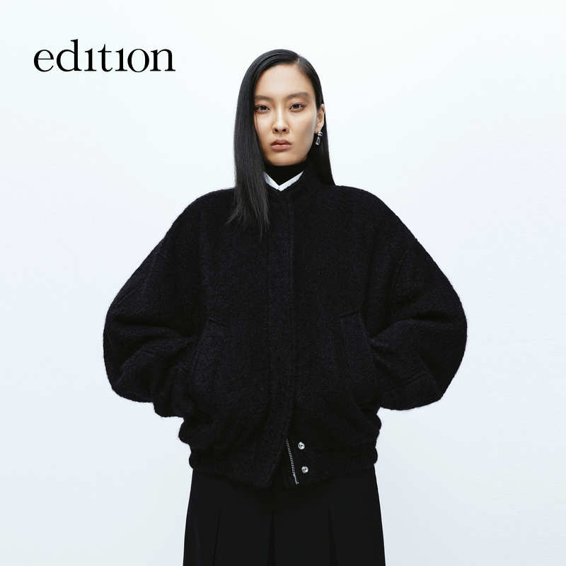 【商场同款】edition冬季款短款工装毛呢外套#EBD4COT008