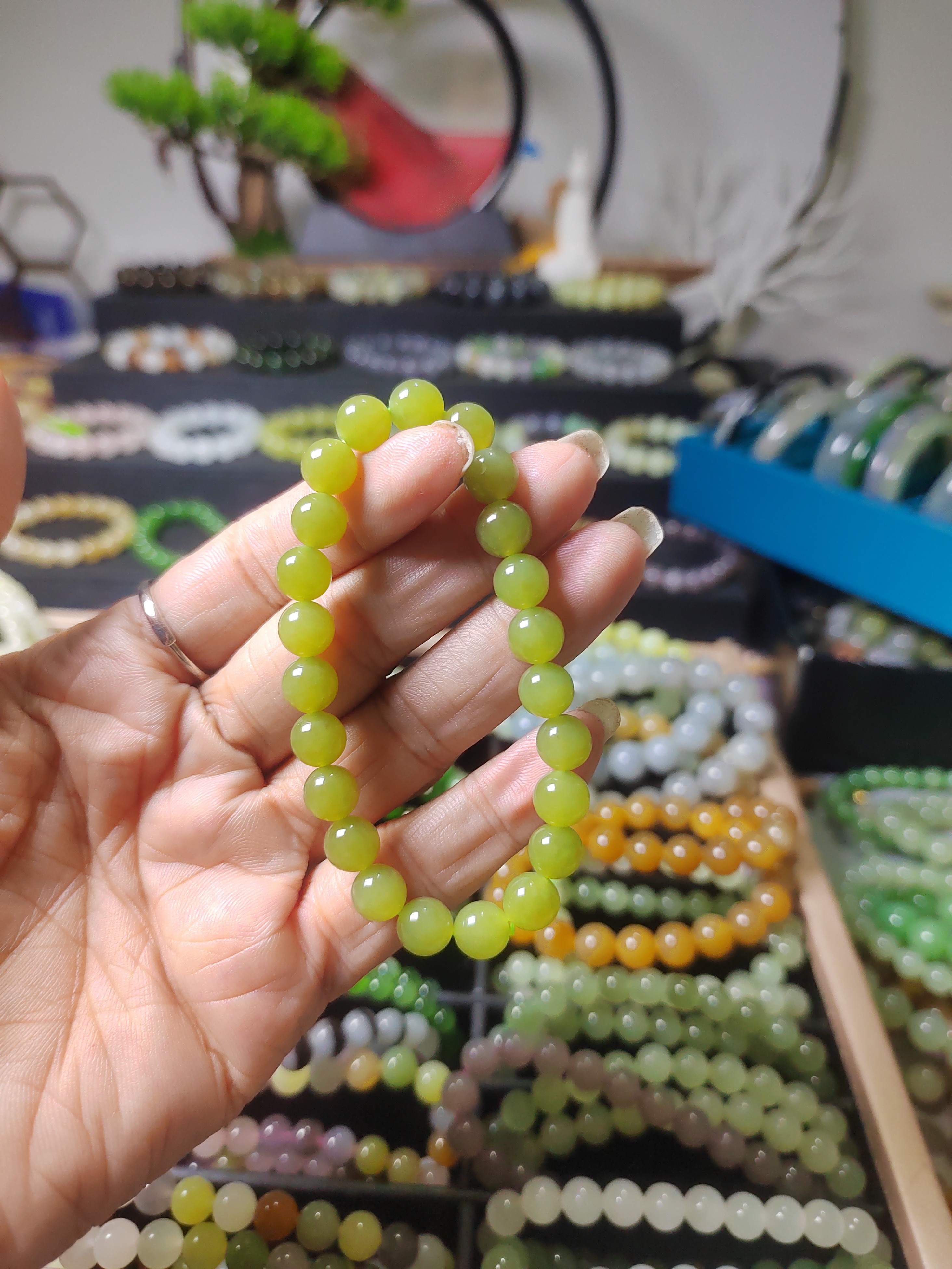 和田玉新疆黄口手串