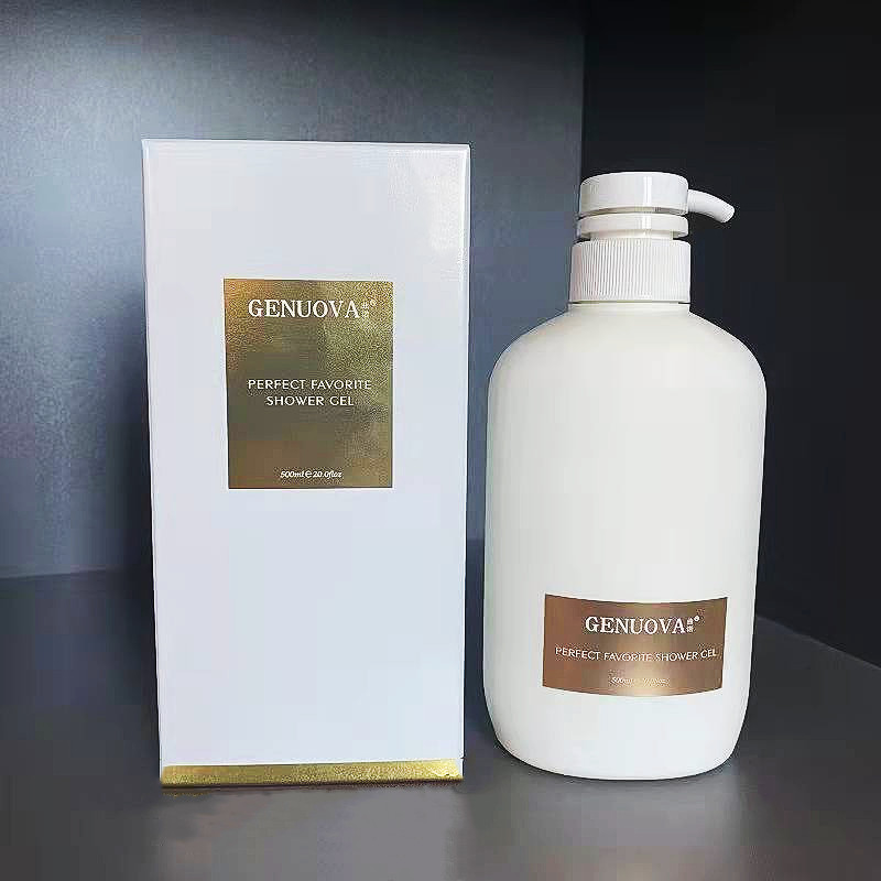 曲诺臻宠沁恬沐浴露500ml持久留香补水保湿清洁家庭装沐浴液男女