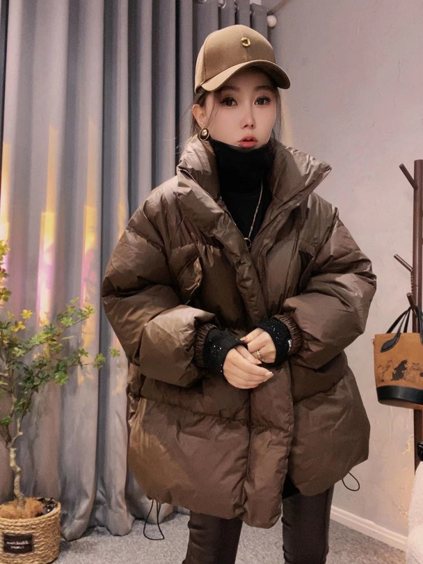 欧货羽绒棉服外套女2023冬季高级感休闲宽松洋气加厚棉外套保暖