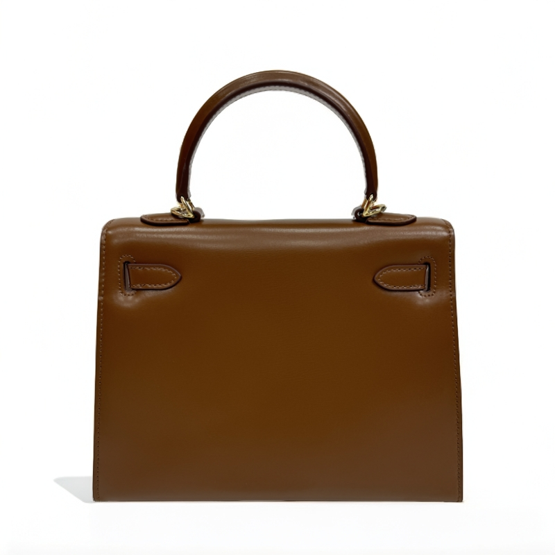 （小辫子专属）YKL-box焦糖棕女款单肩斜挎手提包包