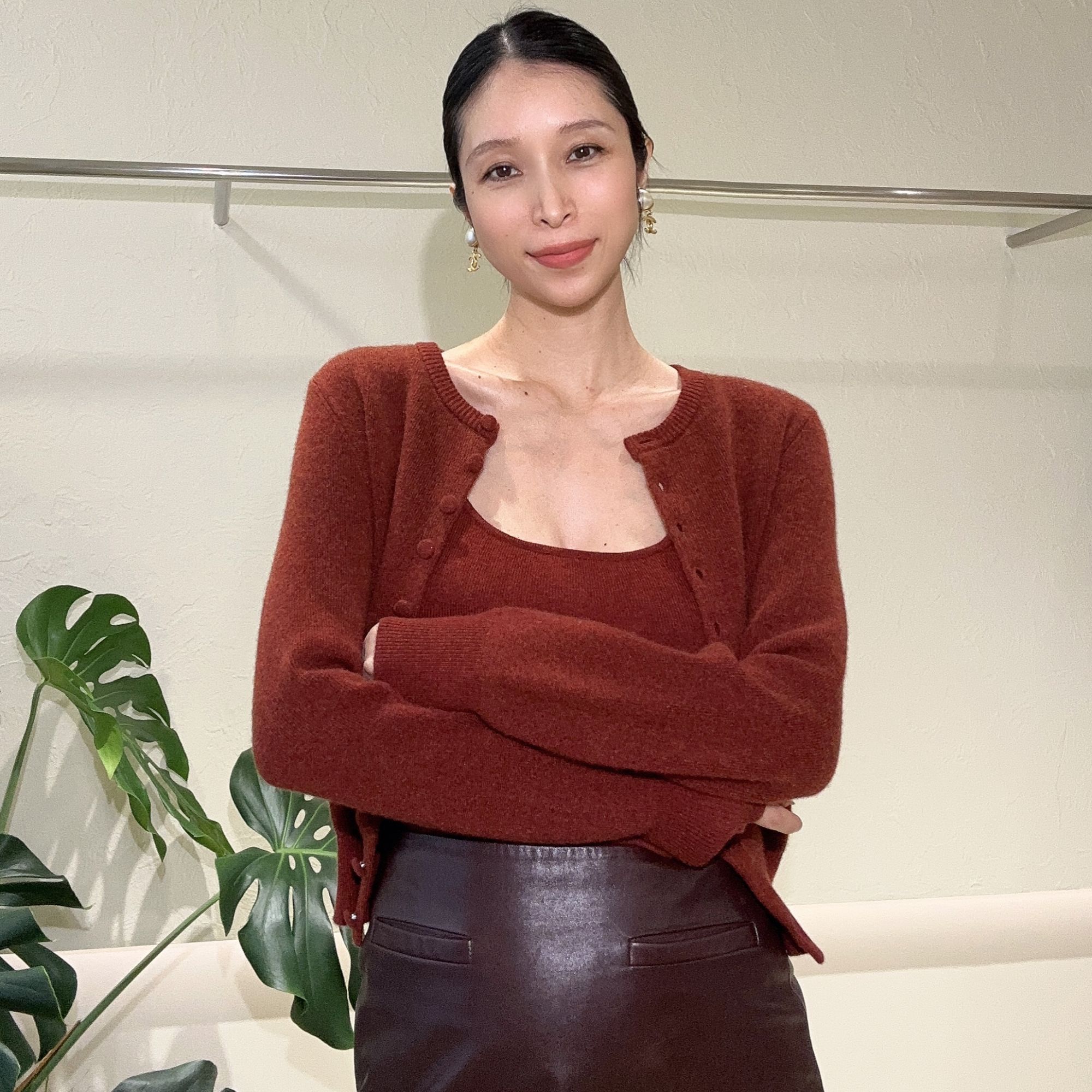 Daily romance 时尚气质四色羊绒羊毛包扣针织开衫