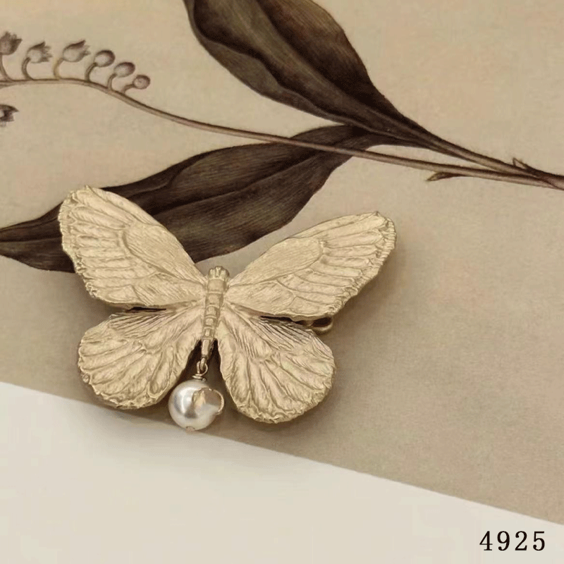 4925-蝴蝶简约侧边夹时尚刘海发夹