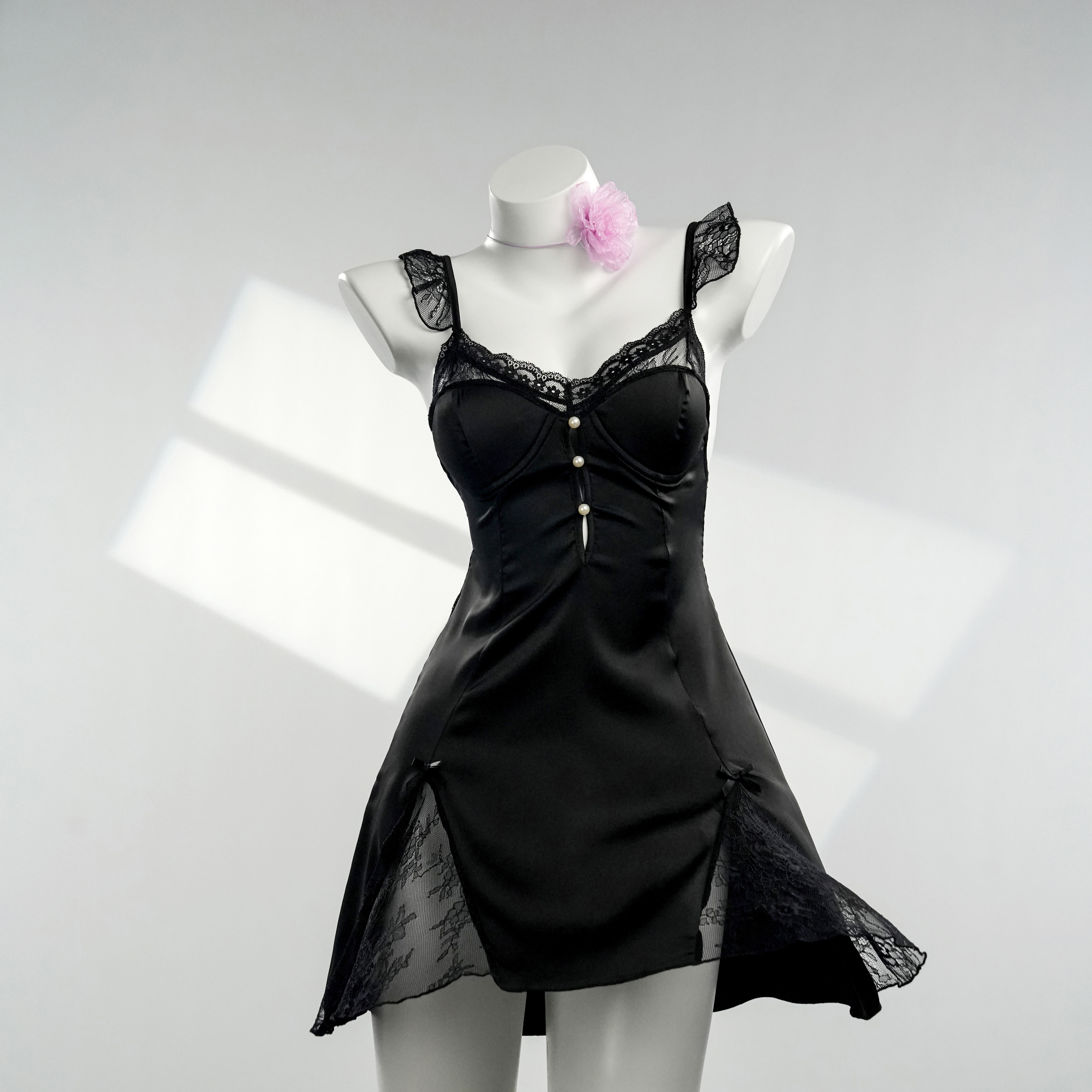 喜欢【90-220斤】显瘦气质法式性感纯欲风轻奢露背宫廷睡裙 J3179