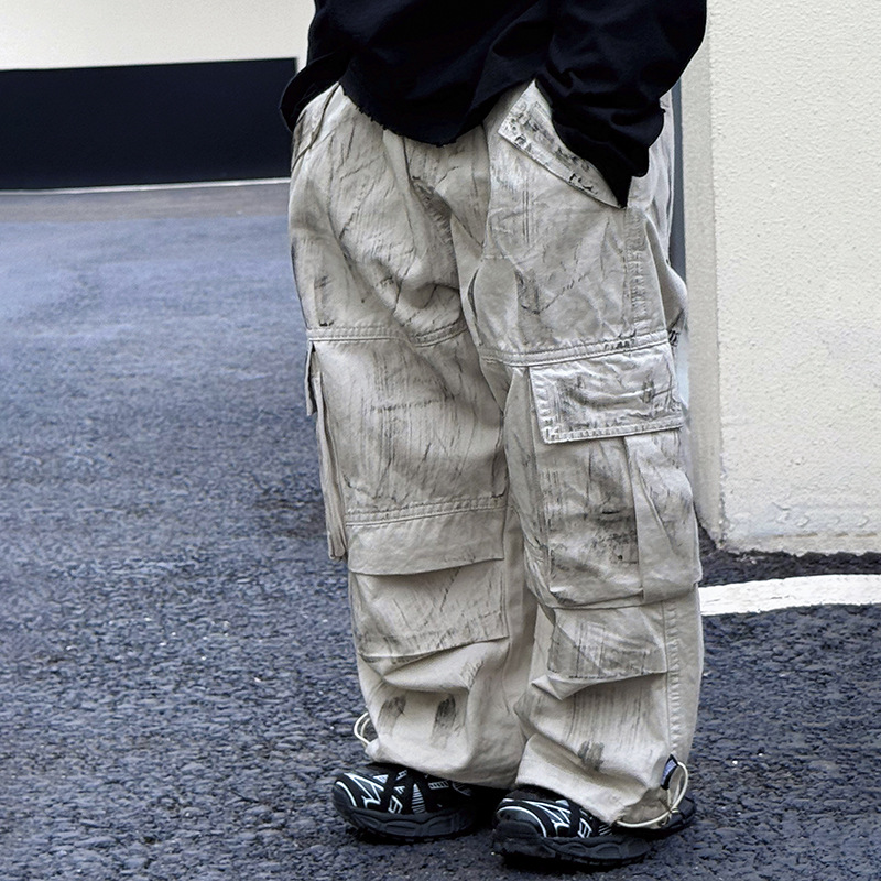 男童洋气工装裤2024秋季新款儿童时尚口袋裤子中小童韩版春秋长裤