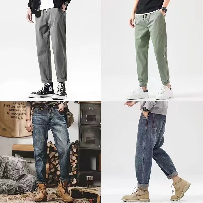 2.男士四季常规款休闲裤简约百搭男裤宽松潮流