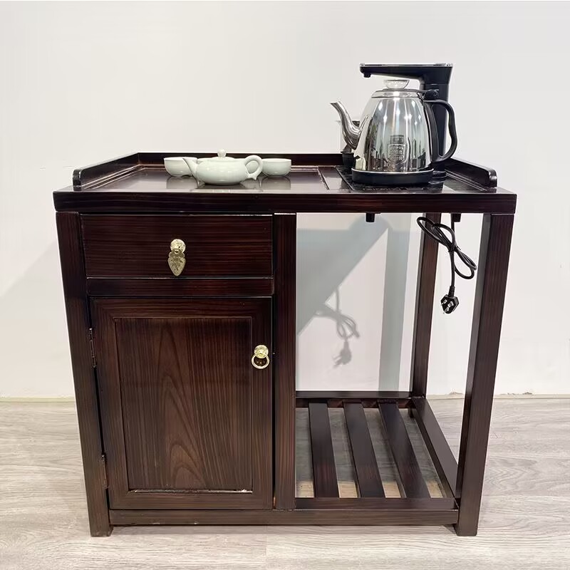 【茶水柜 】实木移动家用小茶几办公茶桌新中式置物茶叶阳台