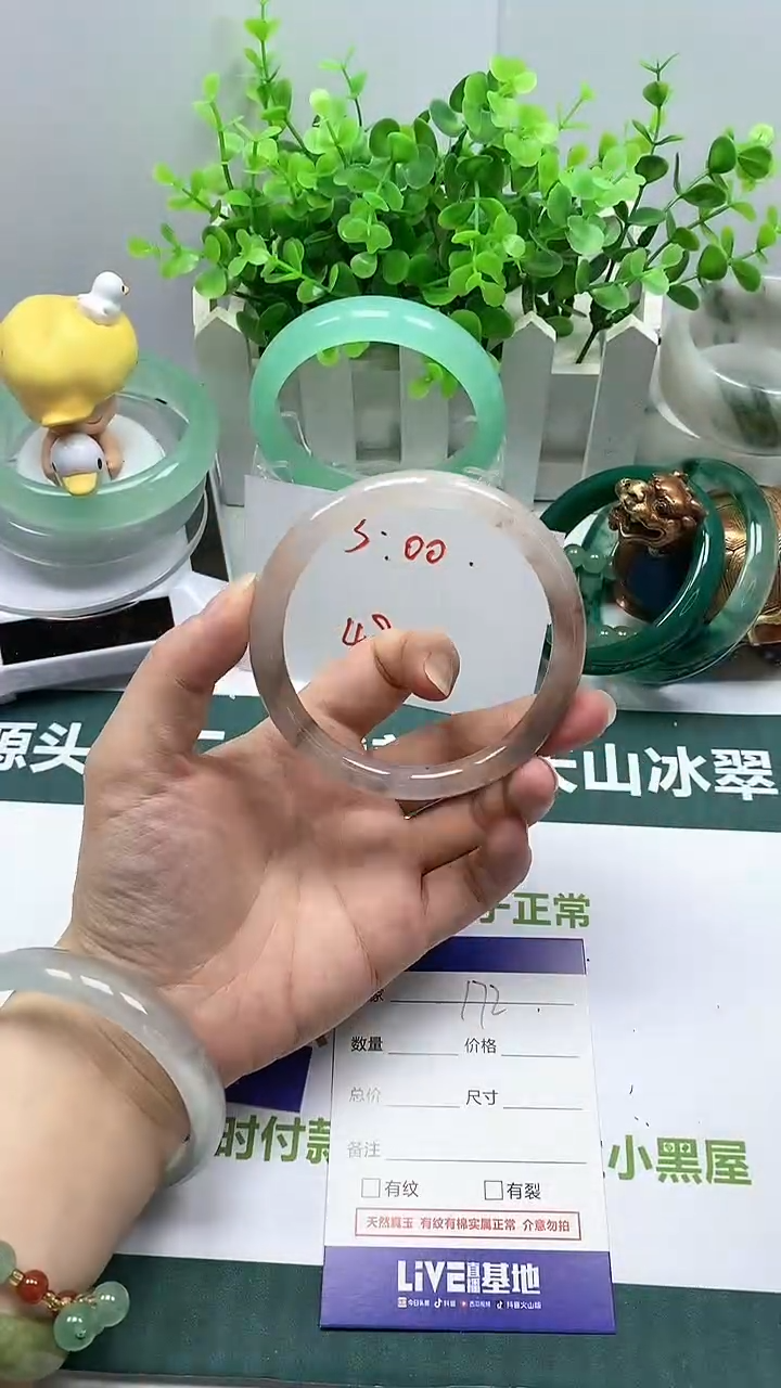 【闪购商品】石英质玉手镯未镶嵌172号63