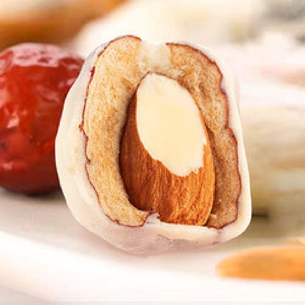 【新疆发货】新疆特色美食不加白砂糖枣夹巴旦木奶粉新疆奶枣500g