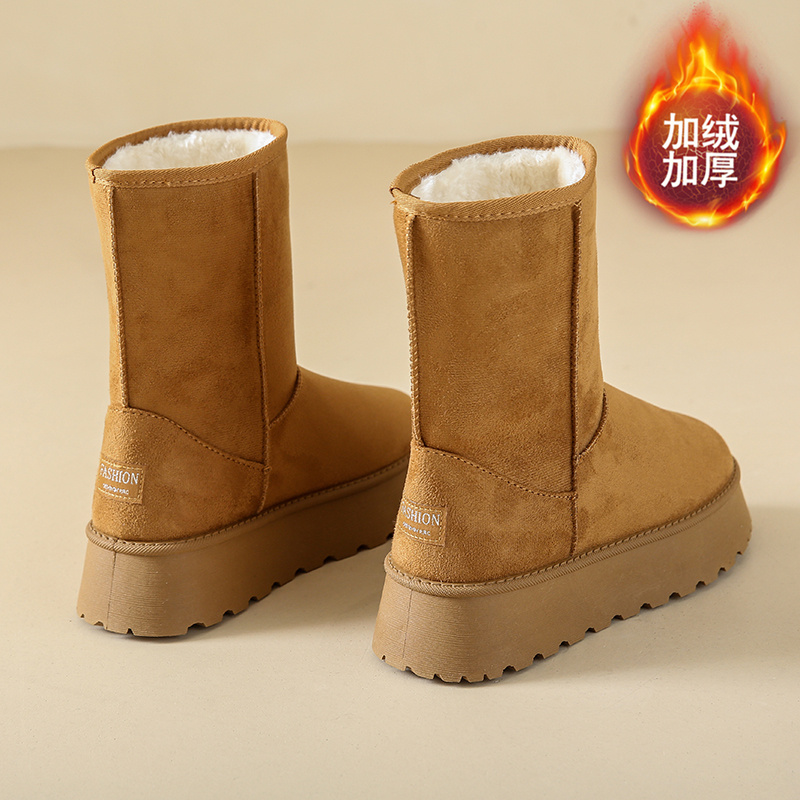 回力瑞雪地靴女鞋冬季加绒保暖加厚东北棉鞋防水防滑厚底高筒棉靴