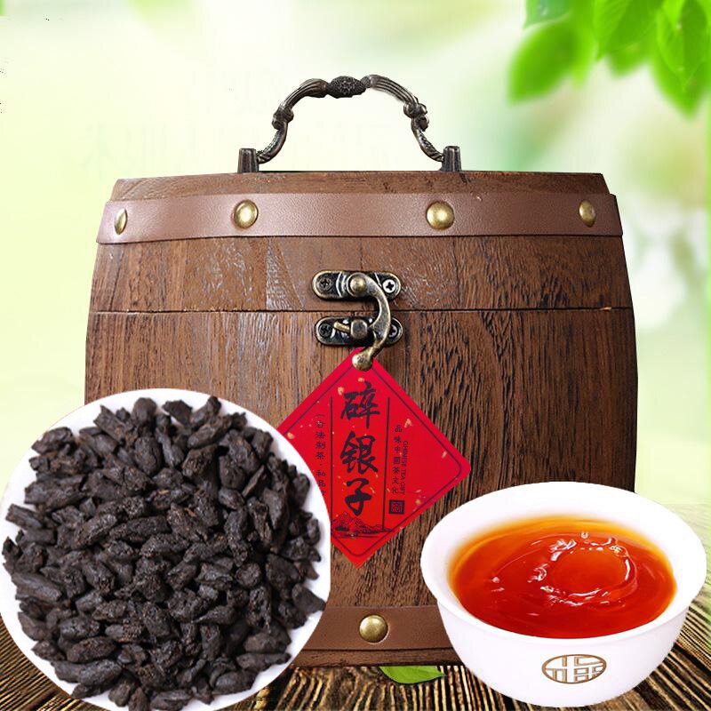 精选上等云南碎银子古树普洱茶熟茶叶茶化石糯米香木桶装500g