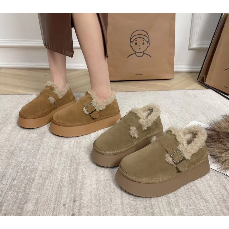 8068新款厚底边扣加厚圆头舒适一脚蹬勃肯鞋
