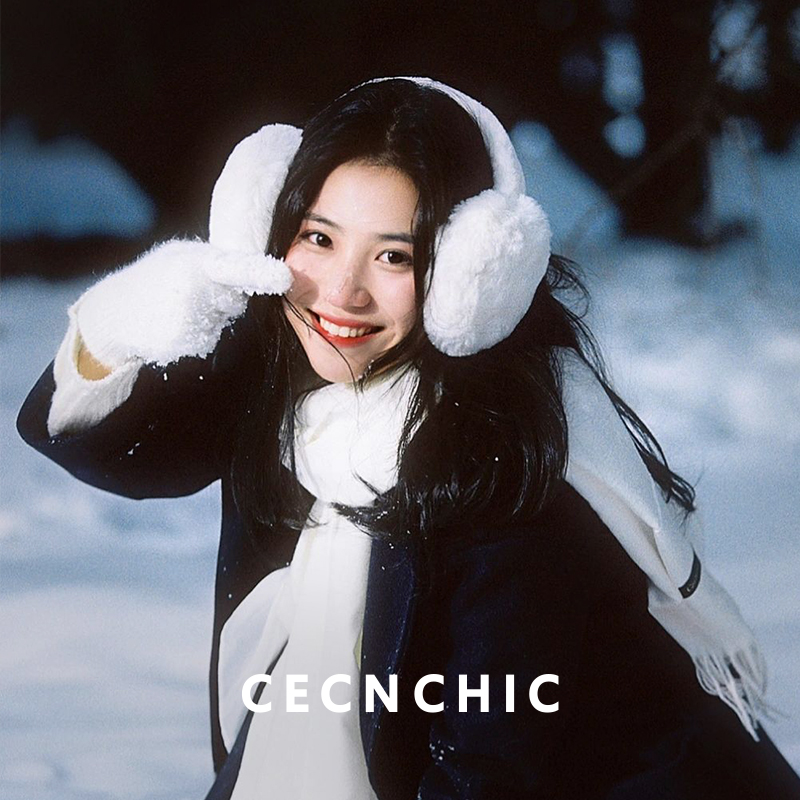 CECN毛绒耳罩男女冬季保暖护耳加厚防寒防风百搭加绒耳套耳包耳暖