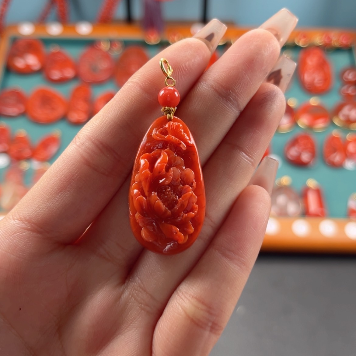 【闪购商品】南红玛瑙吊坠银S925镶嵌