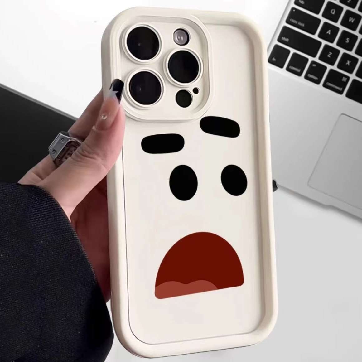 苹果15手机壳iPhone14promax软壳13硅胶12防摔8P全包11搞怪表情XR