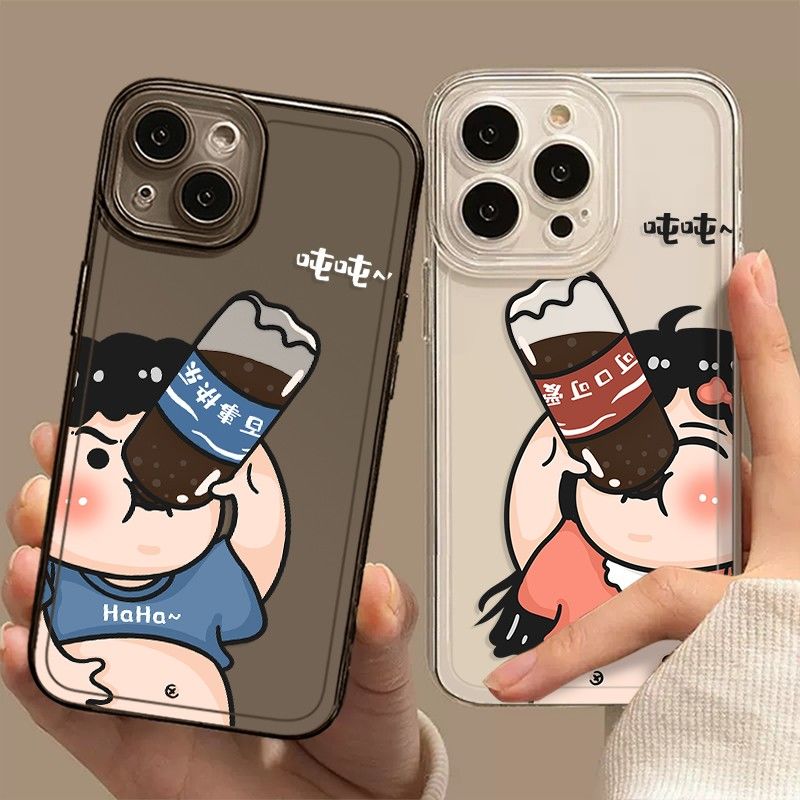 可乐男女iPhone13手机壳12promax全包8P软壳11女Xs男14透明7Plus