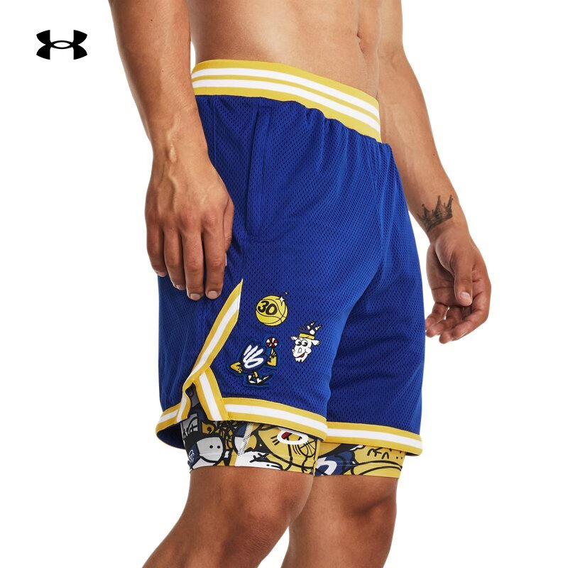 安德玛（UNDERARMOUR）库里Curry男子篮球运动网眼短裤138033
