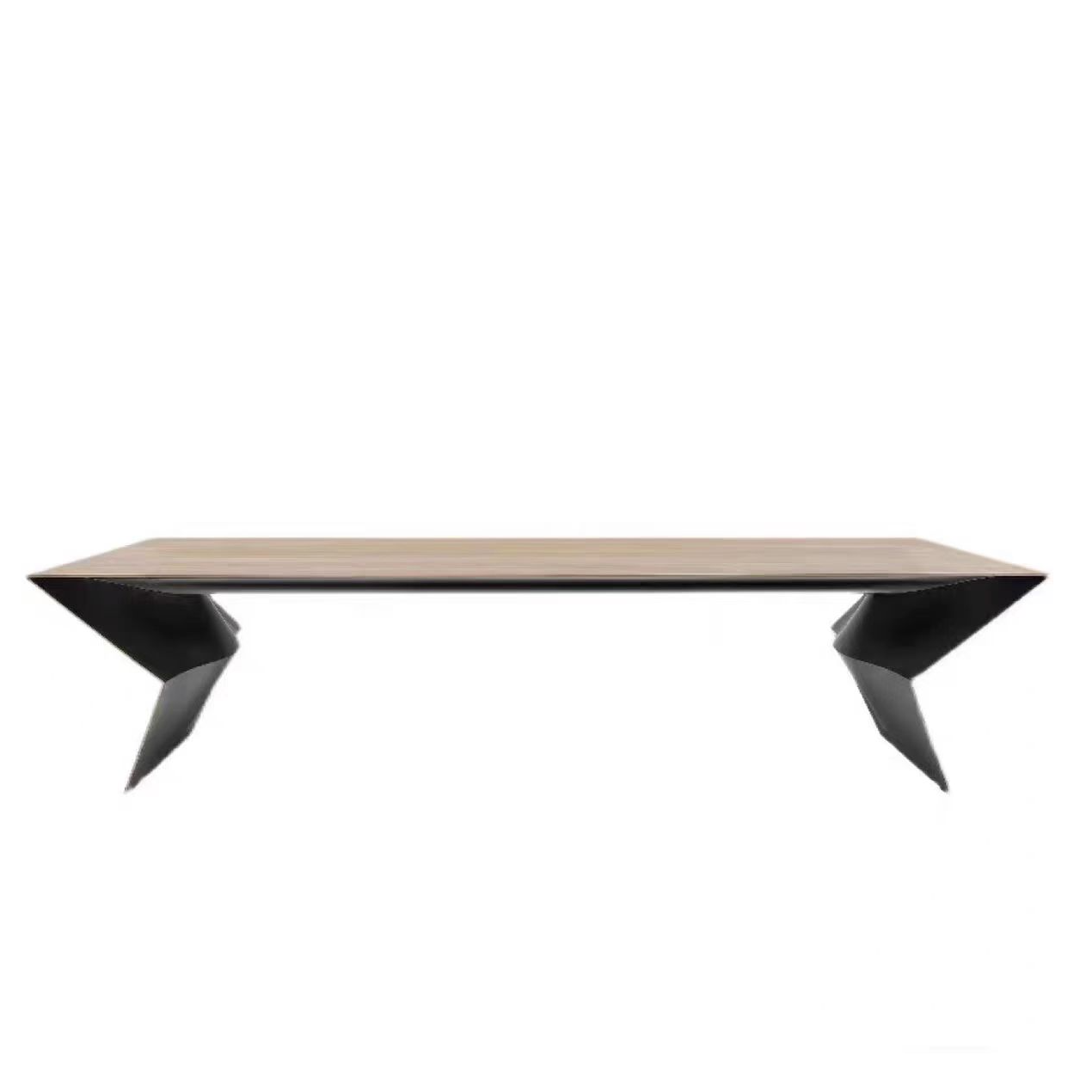 碳素钢五金支架长方桌底座电脑办公室实木大板会议桌脚桌腿定制