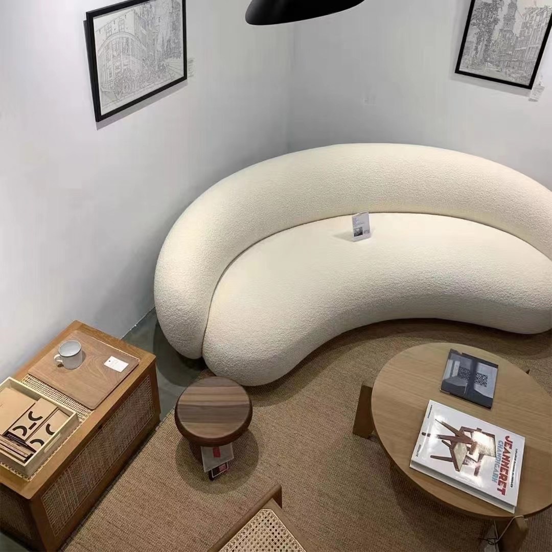 奶油风沙发小户型极简客厅北欧布艺家用创意酒店设计师沙发