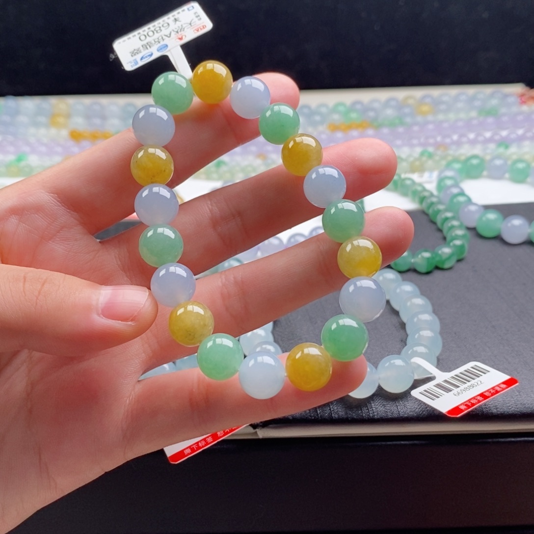 翡翠手串未镶嵌翡翠手串