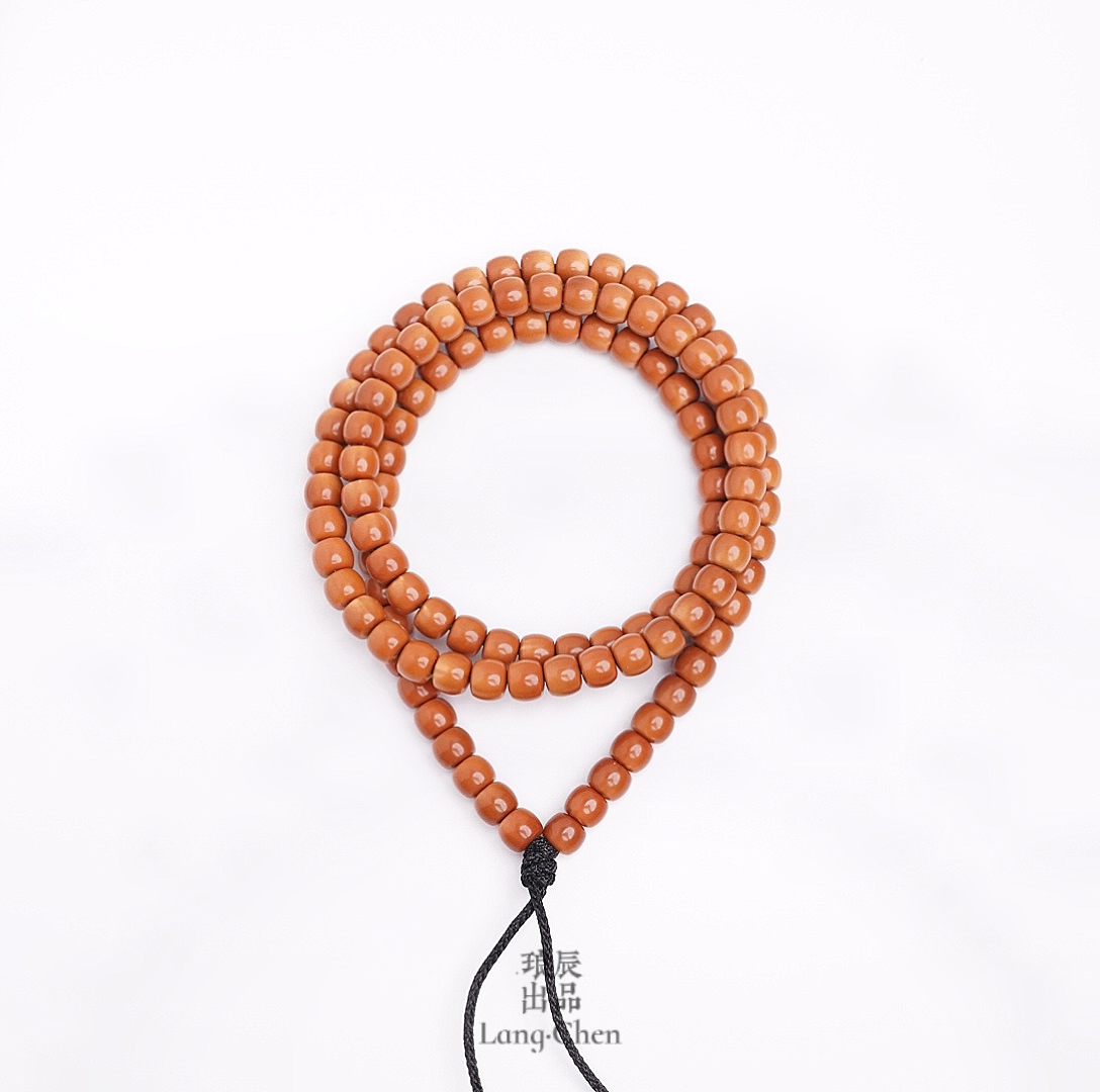 6MM S+ 有金线 极限弧老型橄榄核 老挝核尖108 琅辰出品