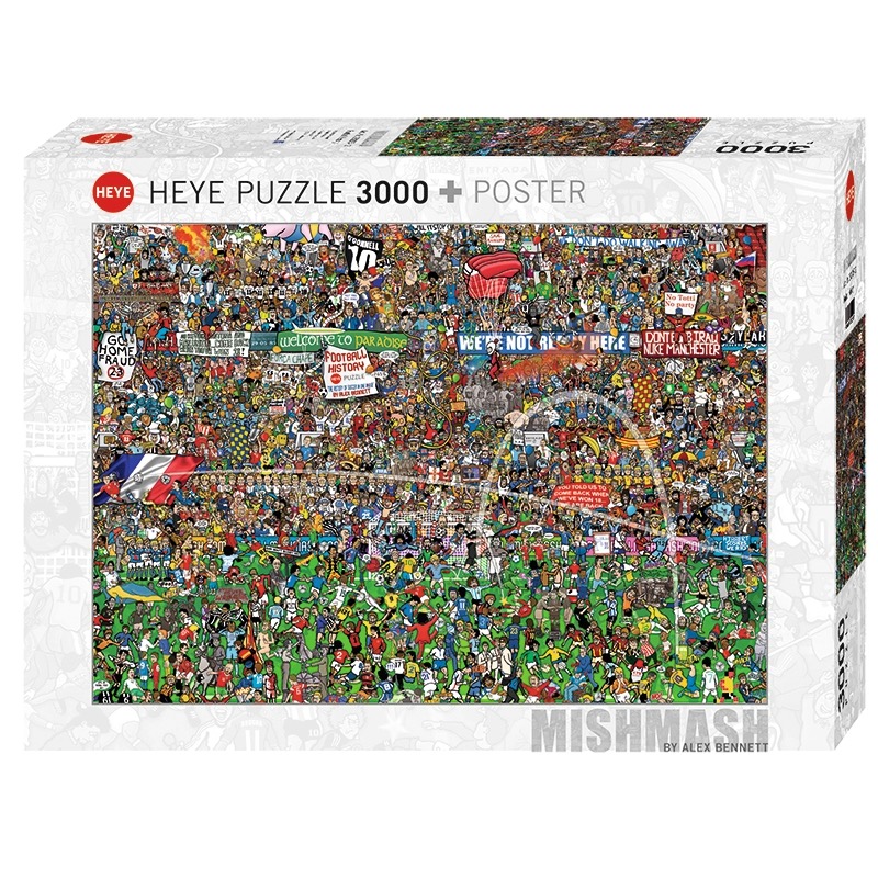 HEYE历史记录高难度进口拼图3000片 足球历史世界杯