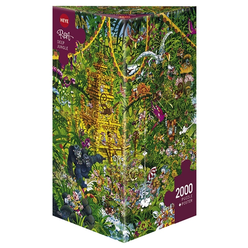 现货HEYE丛林深处拼图2000片德国进口益智玩具雷诺瓦成人29892