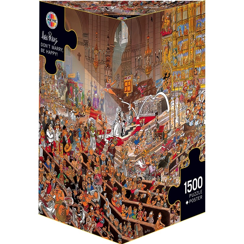 现货heye德国进口拼图别结婚要快乐1500片经典复刻成年创意玩具