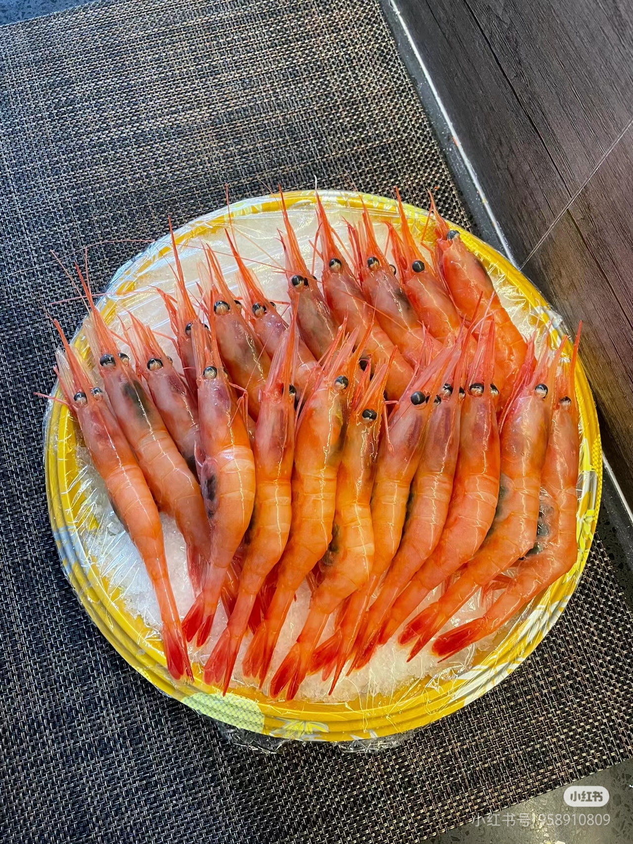 船冻刺身北极甜虾腹籽